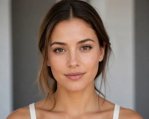 Minh họa cho “Trang điểm”: natural makeup with softly defined eyes and neutral lips.