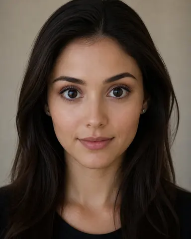 Minh họa cho “Cỡ mắt”: a portrait with relatively large eyes and balanced facial proportions.