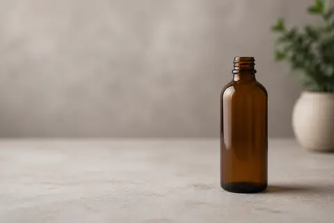 Minh họa cho “điểm giao một phần ba bên phải”: A bottle on the right third with open space to the left.