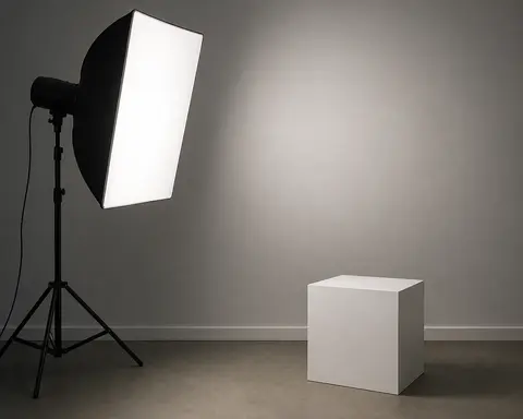 Minh họa cho “ánh sáng mềm”: Broad soft light with gentle transitions.