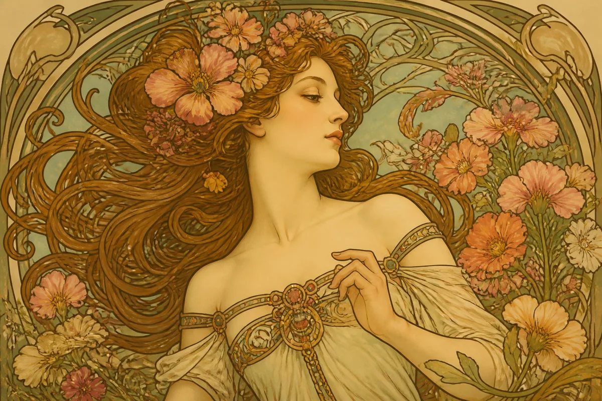 Art Nouveau: kết quả tạo bởi ChatGPT.