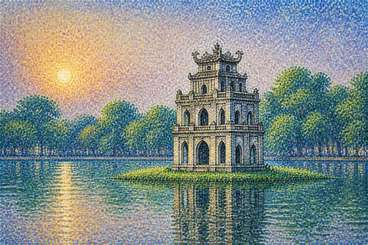 Pointillism: kết quả tạo bởi ChatGPT.