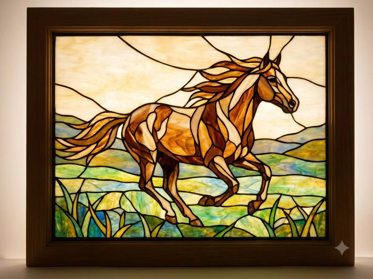 Stained Glass: kết quả tạo bởi Gemini.