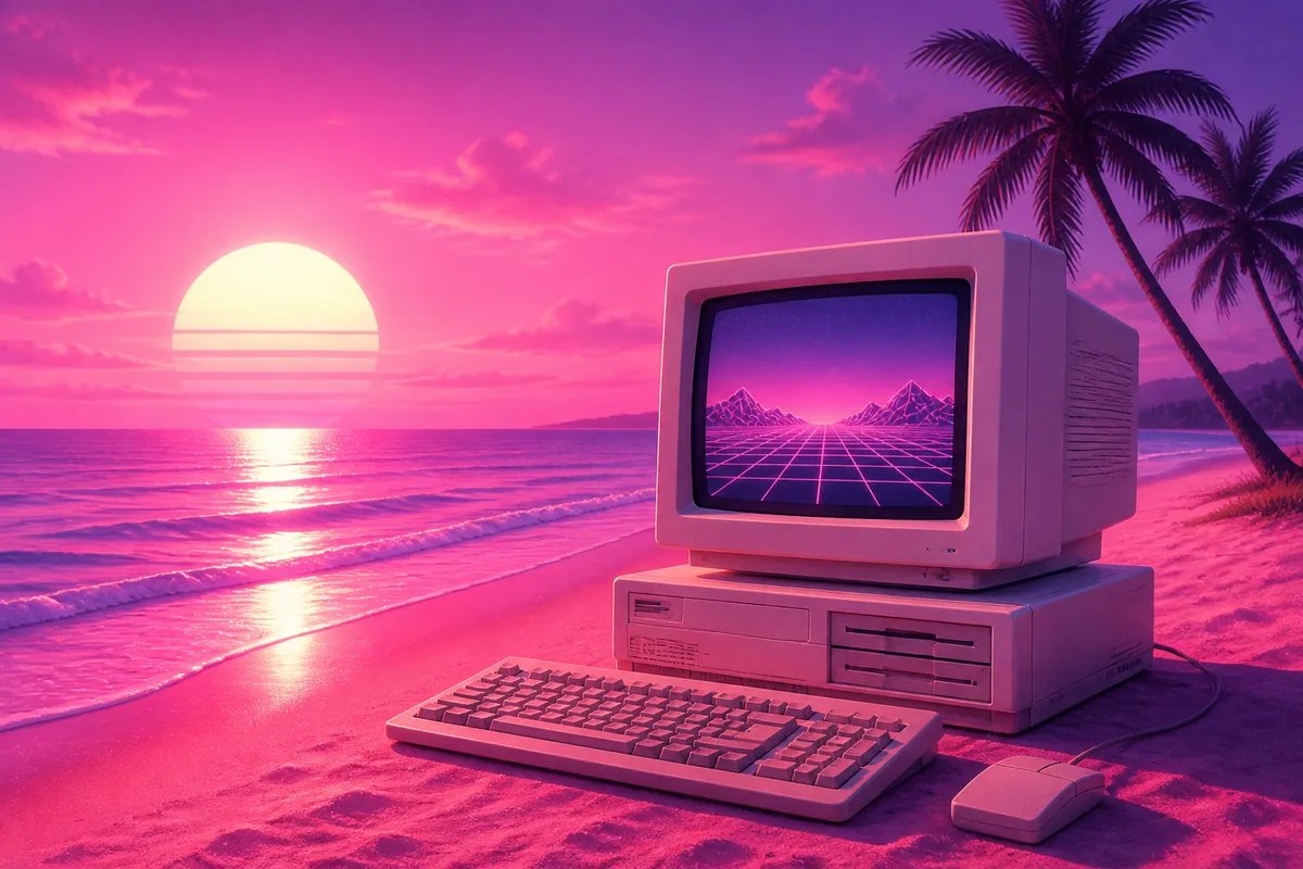 Vaporwave: kết quả tạo bởi ChatGPT.